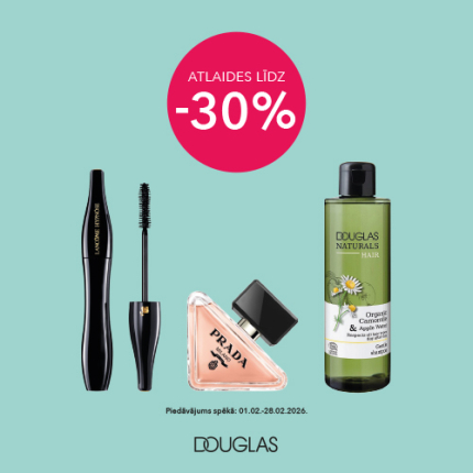Atlaides līdz 30% februārī!