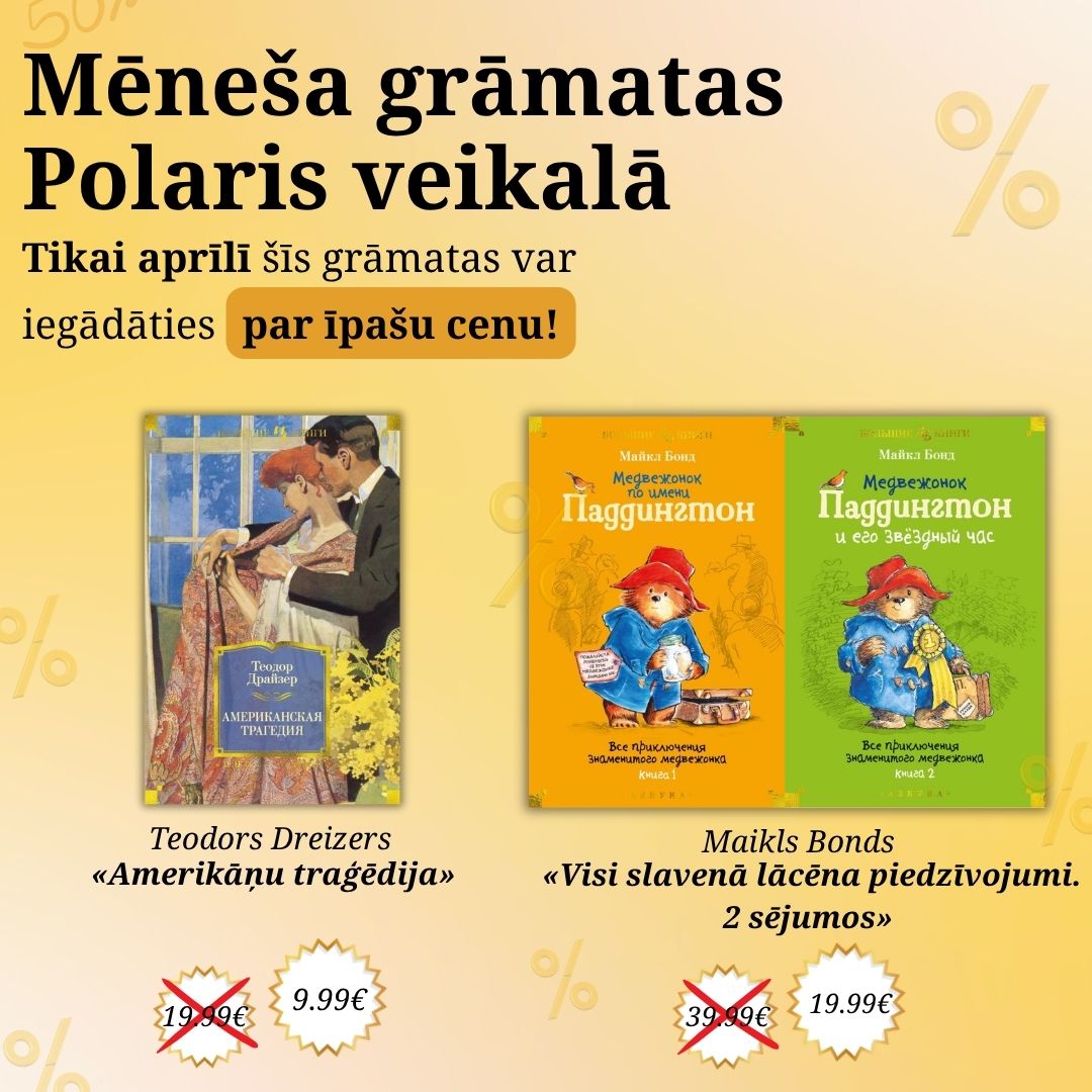 POLARIS. Mēneša grāmatas Polaris veikalā!