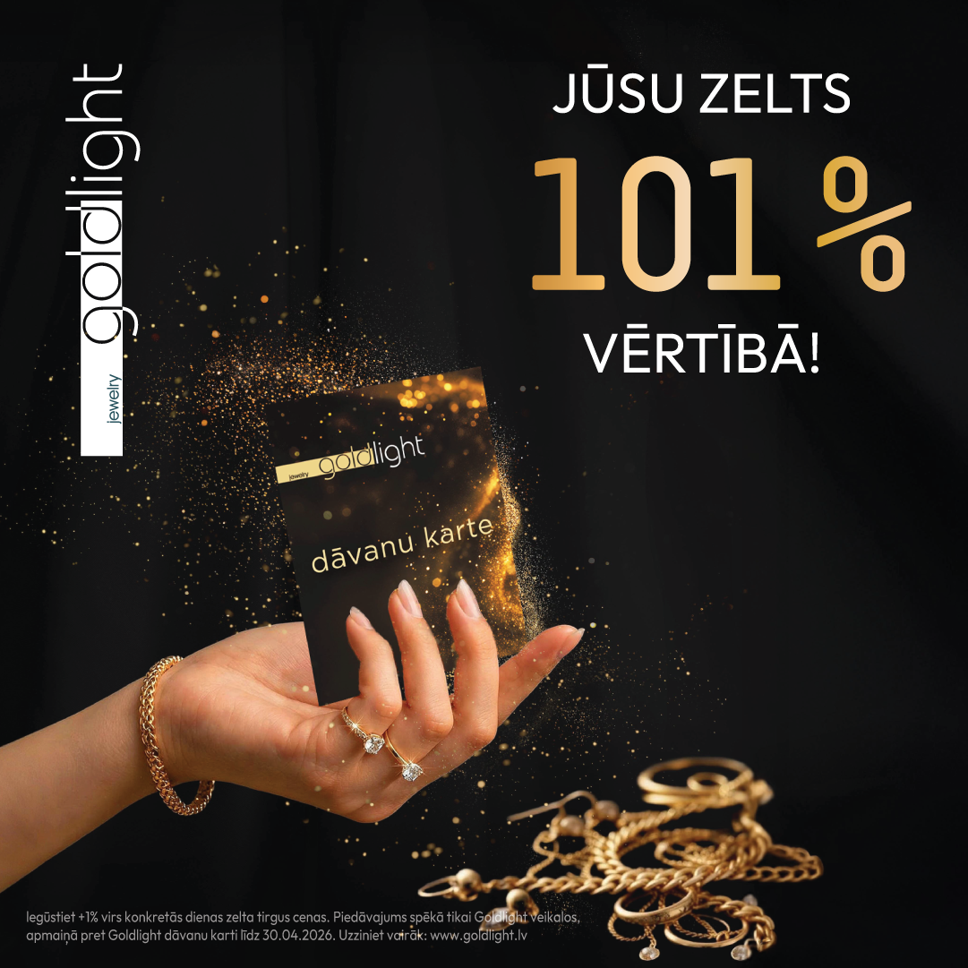 Jūsu zelts 101% vērtībā!