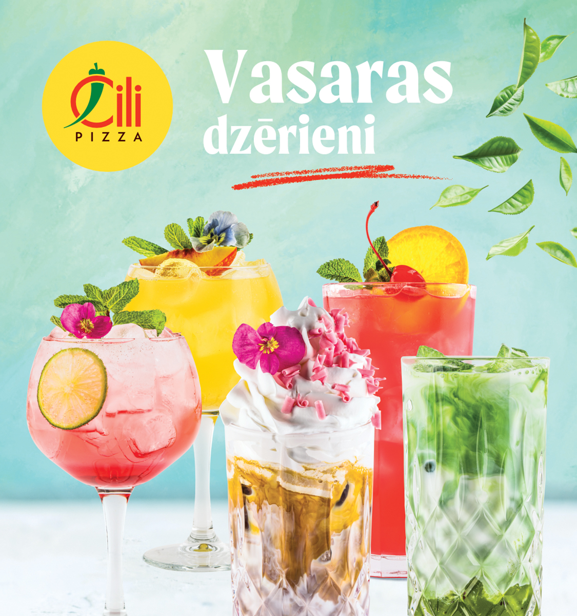 Čili Pizza picērijās jauni vasaras dzērieni!