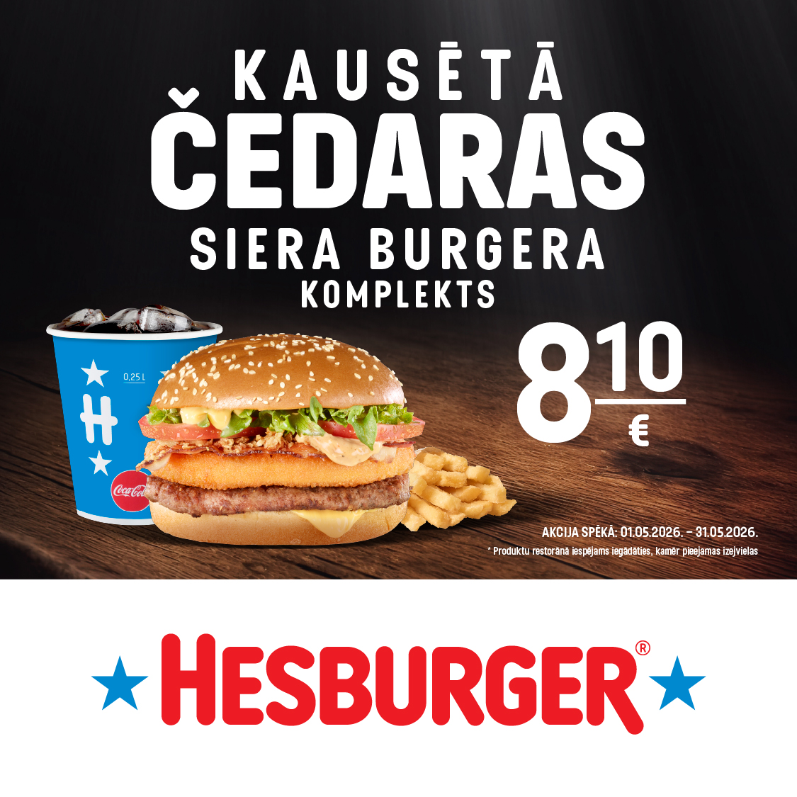 Hesburger maija piedāvājums