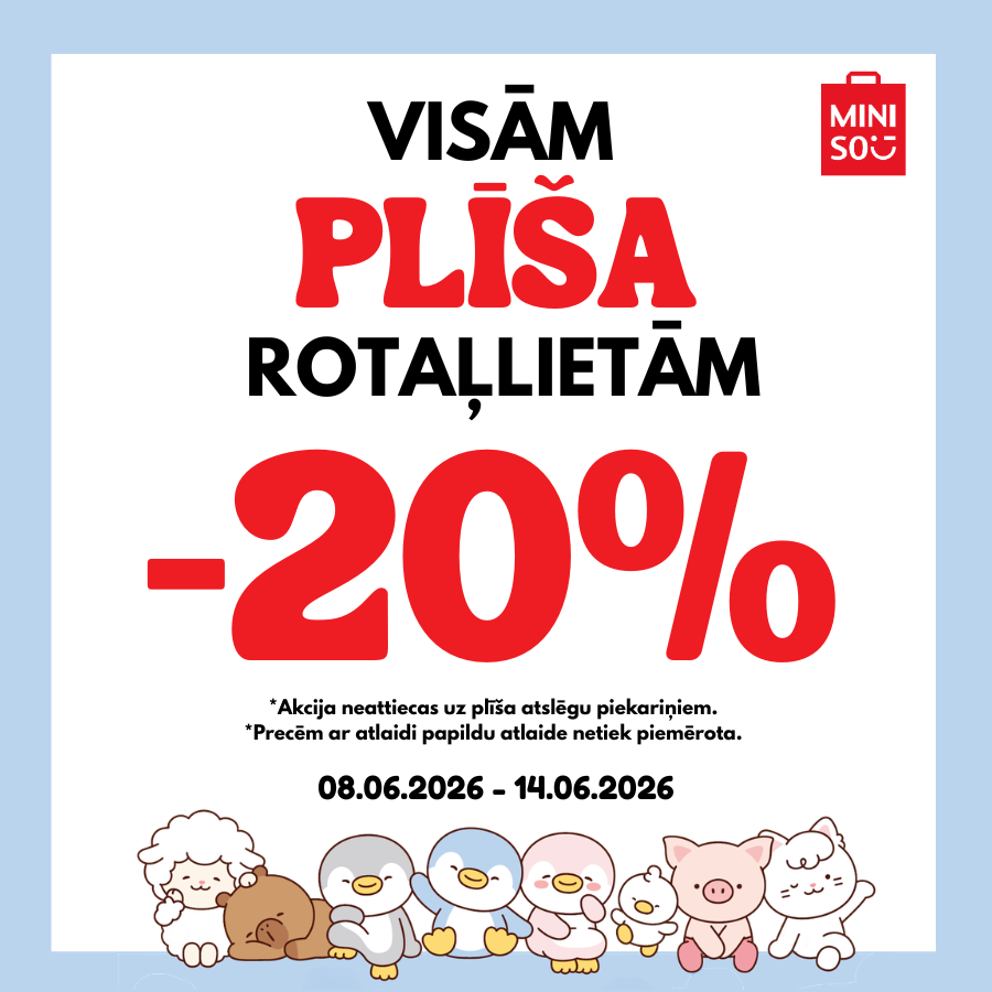 VISĀM PLĪŠA ROTAĻLIETĀM -20%