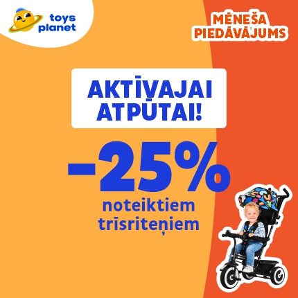 BRAUKŠANAS SEZONA. -25% noteiktiem trīsriteņiem!