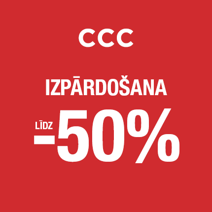 Izpārdošana CCC, atlaides līdz 50%