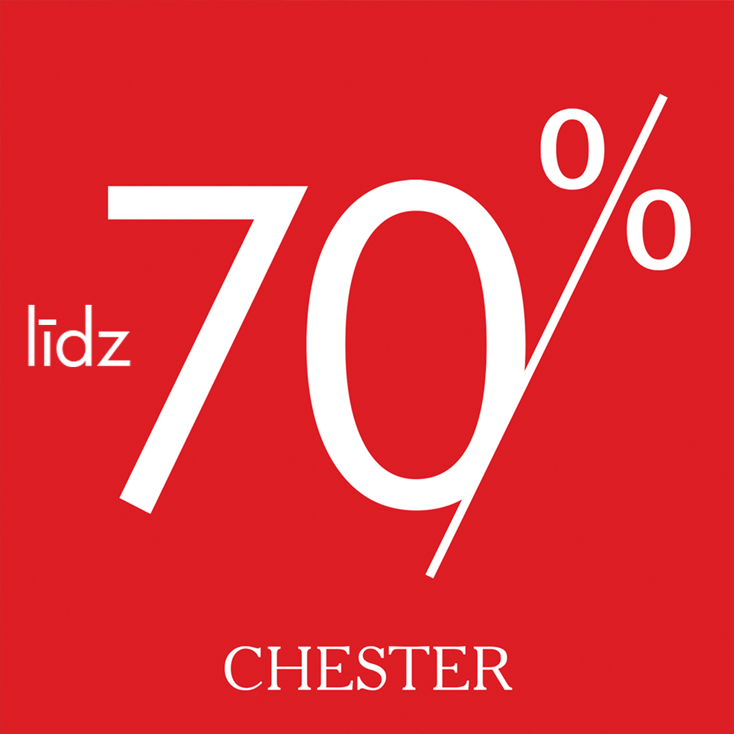 CHESTER: atlaides līdz -70%