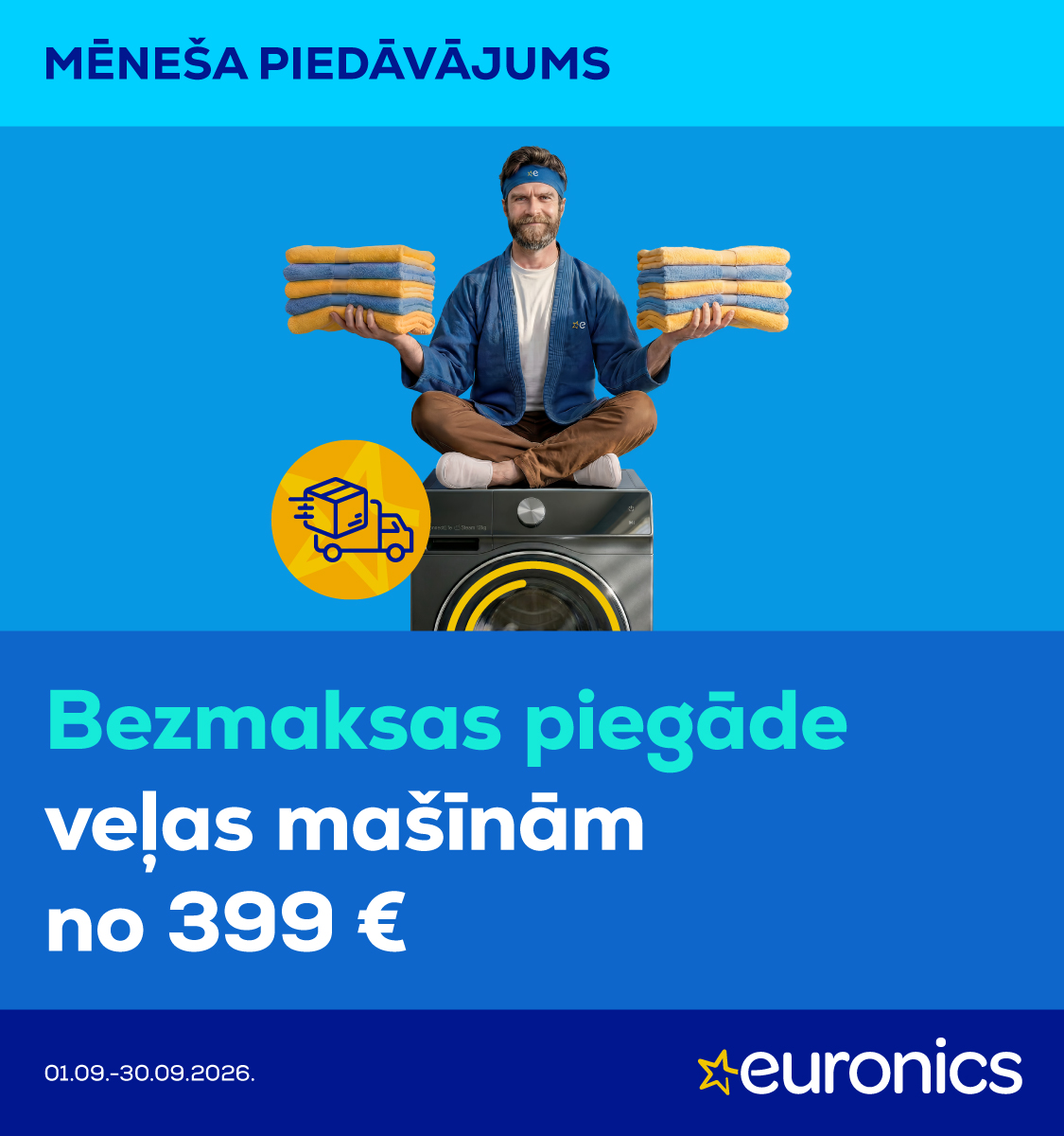 Pērc veļas mašīnu un mēs piegādāsim bez maksas!