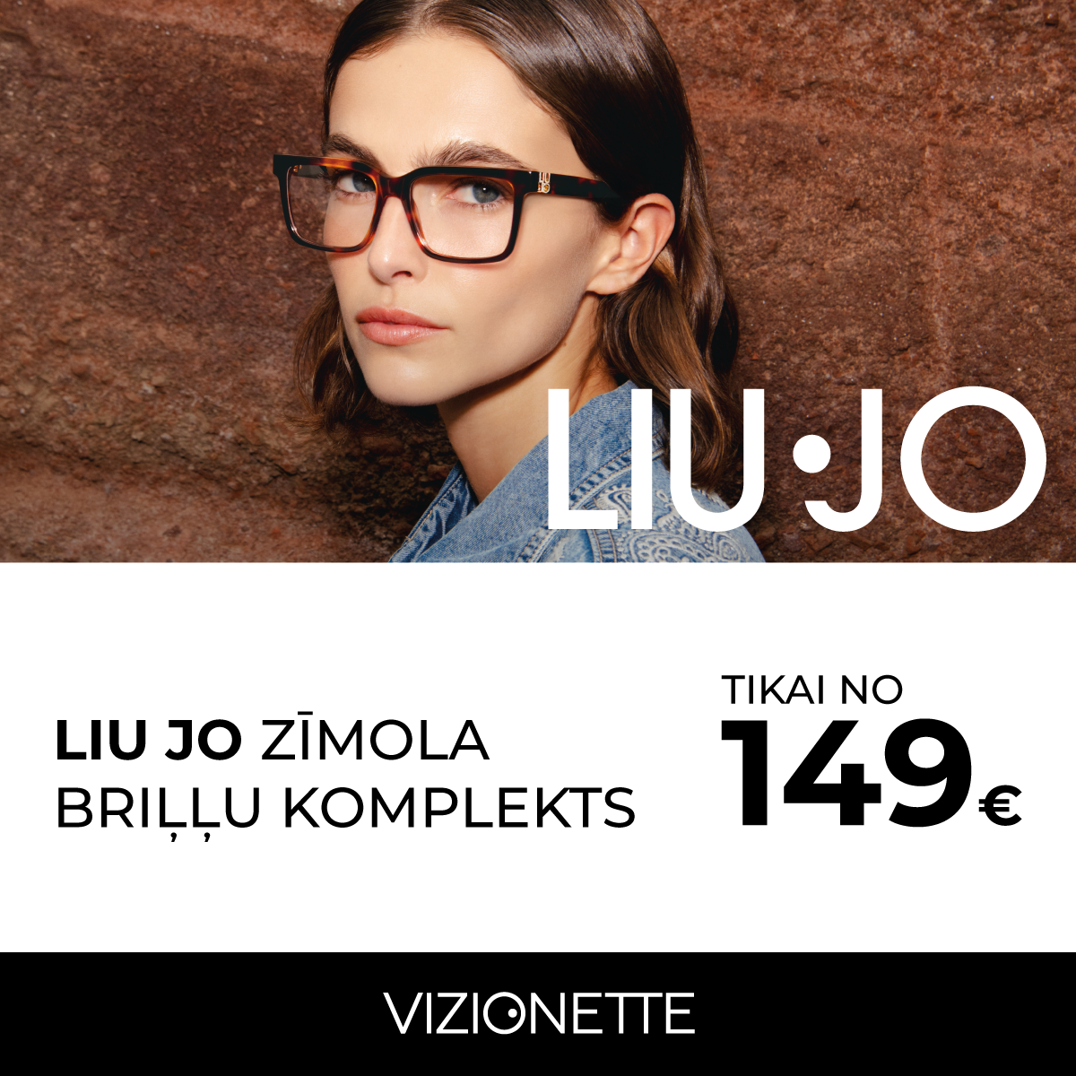 LIU JO zīmola briļļu komplekts tikai no 149€!