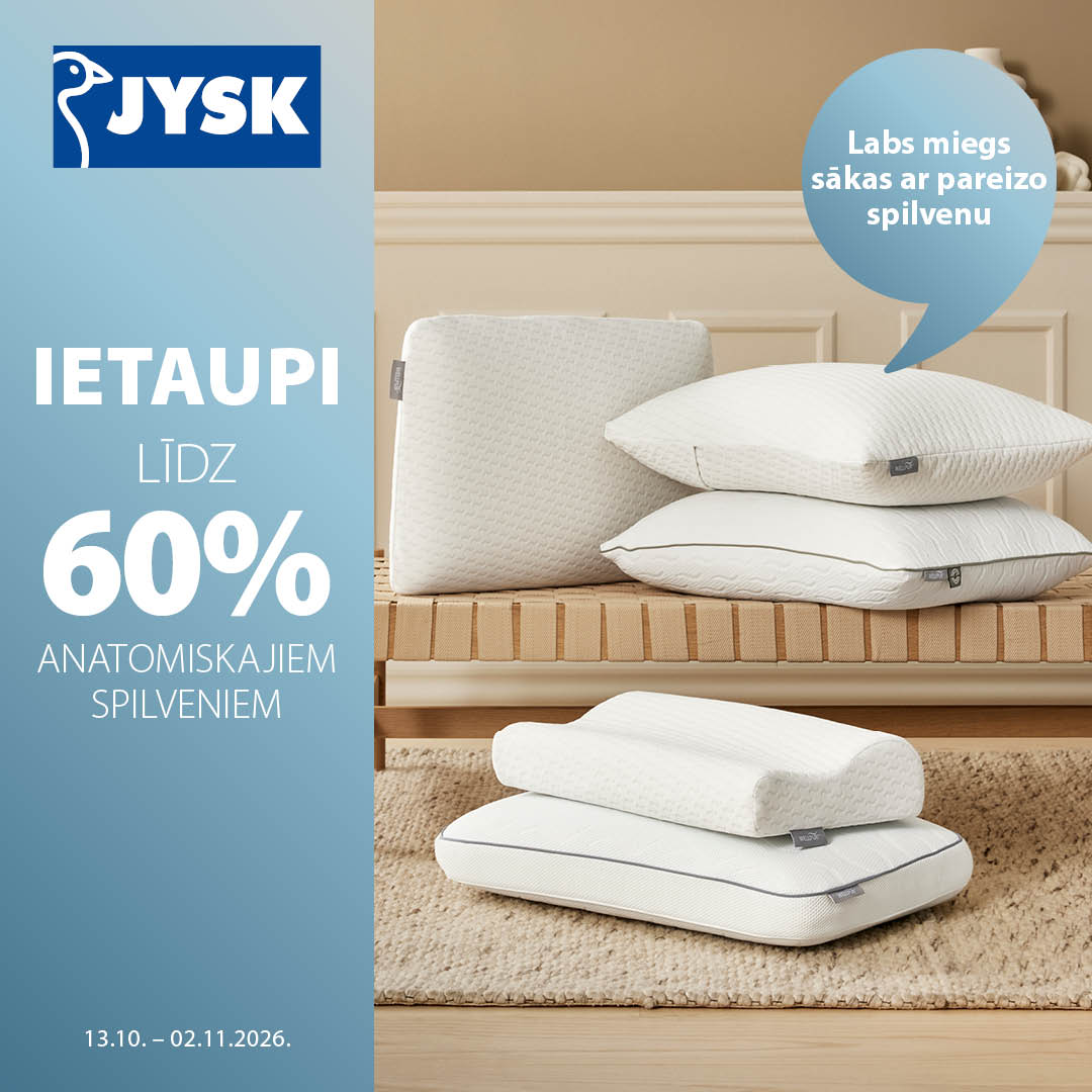 IETAUPI LĪDZ 60% ANATOMISKAJIEM SPILVENIEM